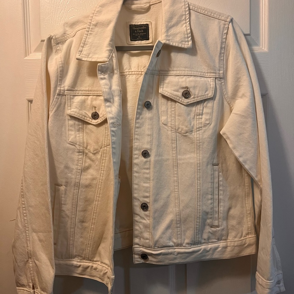 White Abercrombie Denim Jacket